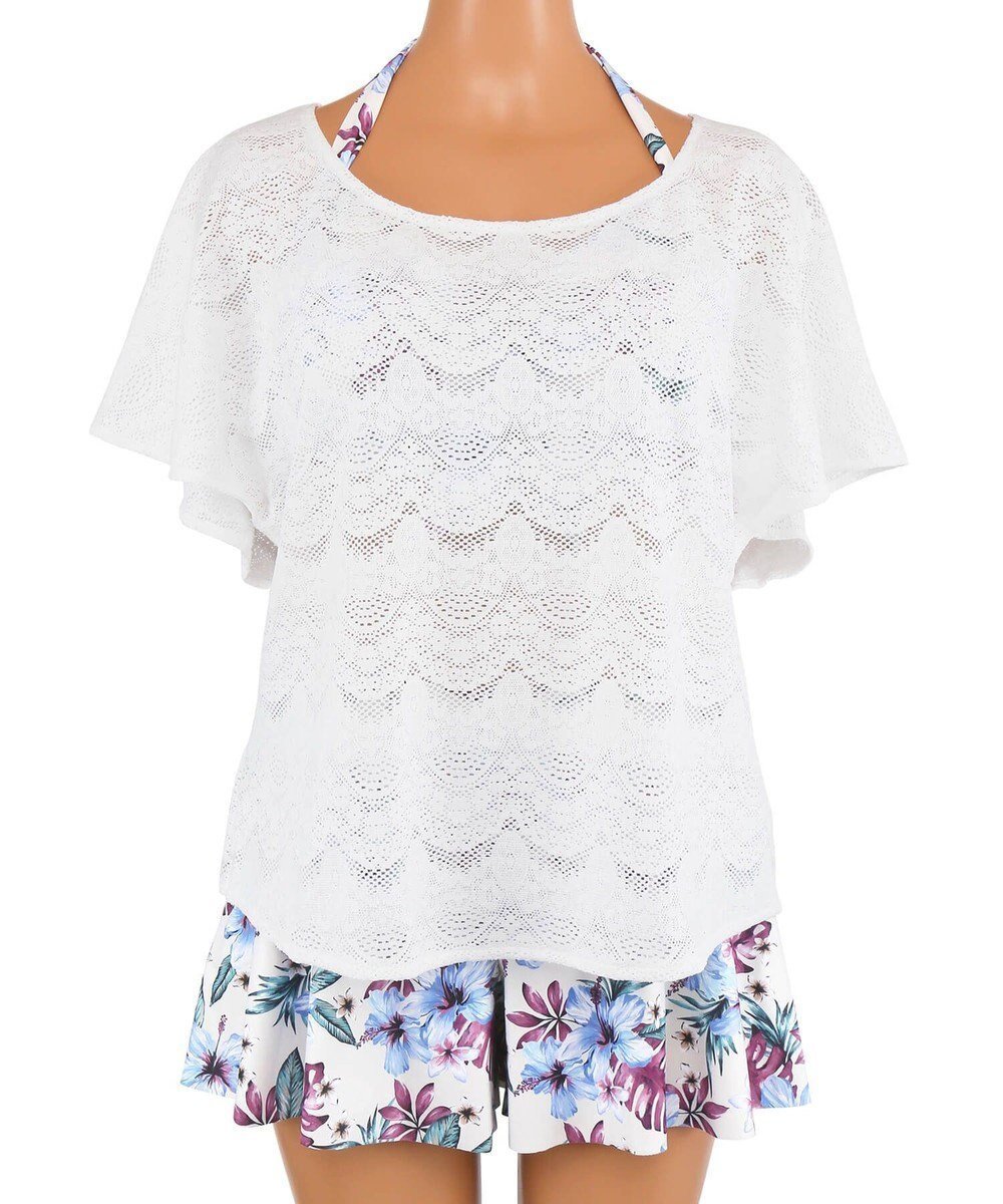 【三愛水着楽園/San-ai Resort】の4点セット水着【San-ai Resort(サンアイリゾート)】 インテリア・キッズ・メンズ・レディースファッション・服の通販 founy(ファニー) 　ファッション　Fashion　レディースファッション　Fashion for Women　水着　Swimwear　レディース水着・ビーチウェア　Swimwear & Beachwear　ギャザー　Gathered, Ruffled　ショート　Short, Short Length　ストレッチ　Stretch, Stretchy Fabric　ビキニ　Bikini, Two-Piece Swimsuit　レース　Lace, Lace Fabric　ワイヤー　Wire, Wired Bra　夏　Summer　S/S・春夏　SS, Spring/Summer, Warm Season　水着　Swimsuit, Swimwear　A/W・秋冬　Autumn/Winter　ベージュ|ID: prp329100004676241 ipo3291000000034565978