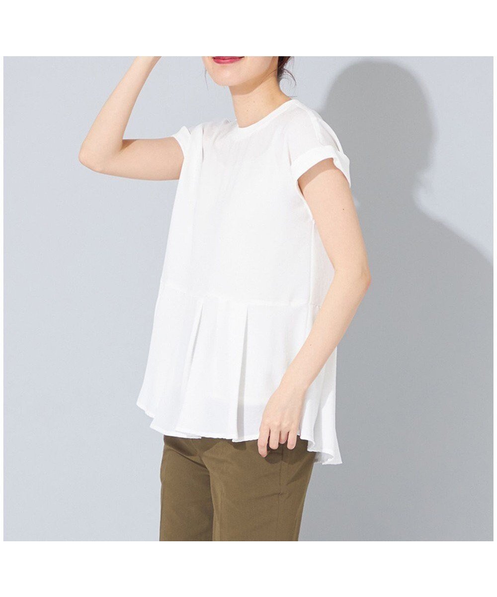 【シェアパーク/SHARE PARK】の【洗える】ジョーゼットブラウス 人気、トレンドファッション・服の通販 founy(ファニー) 　ファッション　Fashion　レディースファッション　Fashion for Women　トップス・カットソー　Cut & Sew Tops　シャツ・ブラウス・オフィスカジュアル　Elegant Blouses & Button-Ups　ジョーゼット　Georgette, Semi-Sheer Fabric　ストレッチ　Stretch, Stretchy Fabric　ペプラム　Peplum, Flared Hem　エレガント 上品　Elegant　夏　Summer　春　Spring　S/S・春夏　SS, Spring/Summer, Warm Season　洗える　Machine Washable　 other-1|ID: prp329100004676249 ipo3291000000033788851
