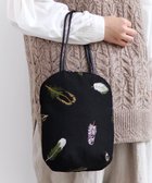 【アンドウール/AND WOOL】の鳥の羽刺繍のバッグ ブラック|ID: prp329100004676250 ipo3291000000034257492
