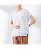 【ジェイ プレス/J.PRESS】の【洗える・抗菌防臭】コットンアセテート ランダムガーター柄 ニット ライトグレー系1|ID: prp329100004676257 ipo3291000000034258418