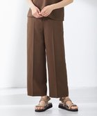 【ジェイ プレス/J.PRESS】の【洗える・接触冷感】マルソースパンボイル パンツ ブラウン系|ID: prp329100004676264 ipo3291000000033788900