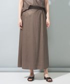 【シェアパーク/SHARE PARK】の【洗える】リネンレーヨンコーティングウォッシュスカート チャコール|ID: prp329100004676267 ipo3291000000034257296