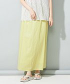 【シェアパーク/SHARE PARK】の【洗える】リネンレーヨンコーティングウォッシュスカート イエローグリーン|ID: prp329100004676267 ipo3291000000034257299