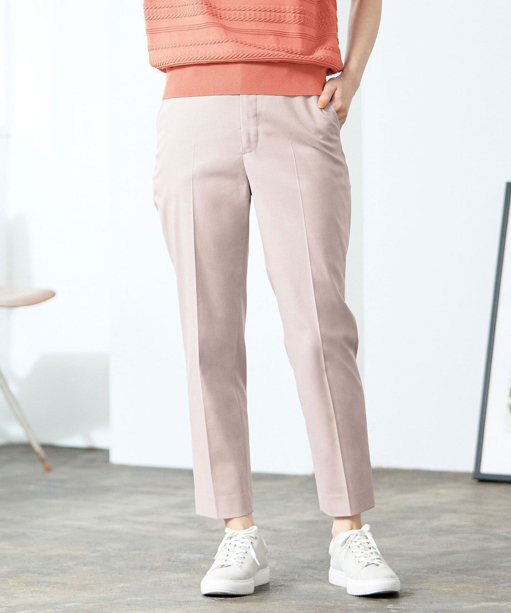 【ジェイ プレス/J.PRESS】の【洗える・撥水・防汚】コットンFITTYシャーク テーパード パンツ インテリア・キッズ・メンズ・レディースファッション・服の通販 founy(ファニー) 　ファッション　Fashion　レディースファッション　Fashion for Women　パンツ　Pants & Trousers　ウォッシャブル　Machine Washable　春　Spring　洗える　Machine Washable　センター　Center, Center Line　テーパード　Tapered, Tapered Pants　定番　Standard, Basic Item　S/S・春夏　SS, Spring/Summer, Warm Season　夏　Summer　ピンク系|ID: prp329100004676271 ipo3291000000033788930