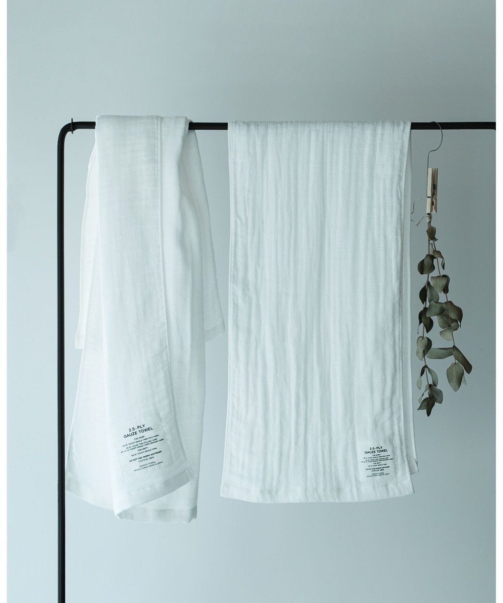 【神藤タオル/SHINTO TOWEL】の【2.5-PLY GAUZE】 タオルマフラー ホワイト 人気、トレンドファッション・服の通販 founy(ファニー) 　ファッション　Fashion　レディースファッション　Fashion for Women　マフラー・スヌード / 冬小物の定番　Scarves & Mufflers　吸水　Absorbent, Quick-Dry　タオル　Towel, Bath Towel　フェイス　Face, Facial Design　マフラー　Scarf, Muffler　 other-1|ID: prp329100004676286 ipo3291000000033788984