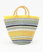 【オンワード クローゼットストア/ONWARD CROSSET STORE】の【VIOLAd ORO】MIRO アバカカラーボーダーバッグ M yellow×blue|ID: prp329100004676292 ipo3291000000033789016