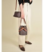 【ラ バガジェリー/LA BAGAGERIE】の【MONICA】編み込みハンドル2WAYバッグ 人気、トレンドファッション・服の通販 founy(ファニー) ファッション Fashion レディースファッション Fashion for Women バッグ Bags ポーチ Pouch, Small Case ラップ Wrap, Wrap Design thumbnail チョコ|ID: prp329100004676304 ipo3291000000034257836