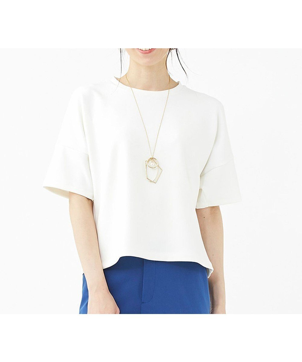 【カシヤマ/KASHIYAMA】の【抗菌繊維】スタイリッシュジャージー トップス 人気、トレンドファッション・服の通販 founy(ファニー) ファッション Fashion レディースファッション Fashion for Women トップス・カットソー Cut & Sew Tops シャツ・ブラウス・オフィスカジュアル Elegant Blouses & Button-Ups ロングTシャツ・Tシャツ Longline T-Shirts & Tees カットソー・ベーシックTシャツ Cut-and-Sewn Tops / Stretch Tees & Basics 春 Spring カットソー Cut and Sewn Top 抗菌 Antibacterial, Bacteria-Resistant ダブル Double, Double-Breasted フォルム Silhouette, Form リラックス Relax, Relaxed Fit ワイド Wide, Wide Fit S/S・春夏 SS, Spring/Summer, Warm Season 夏 Summer other-1|ID: prp329100004676365 ipo3291000000034258713