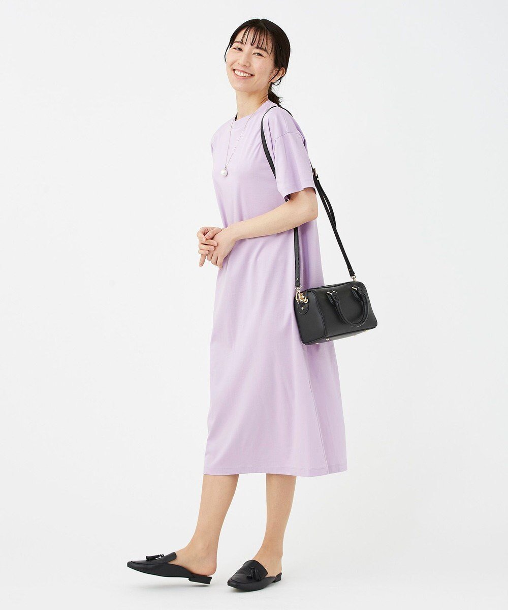 【カシヤマ/KASHIYAMA】の【抗菌消臭】クレンゼ Teeシャツドレス インテリア・キッズ・メンズ・レディースファッション・服の通販 founy(ファニー) 　ファッション　Fashion　レディースファッション　Fashion for Women　ワンピース　Dresses　フォーマル・パーティードレス・結婚式用ドレス　Elegant & Casual Dresses　スリット　Slit, Slit Detail　デニム　Denim, Jeans Material　ドレス　Dress, One-Piece　フォルム　Silhouette, Form　マキシ　Maxi, Full Length　ワイド　Wide, Wide Fit　夏　Summer　抗菌　Antibacterial, Bacteria-Resistant　春　Spring　S/S・春夏　SS, Spring/Summer, Warm Season　ラベンダー|ID: prp329100004676366 ipo3291000000034258727