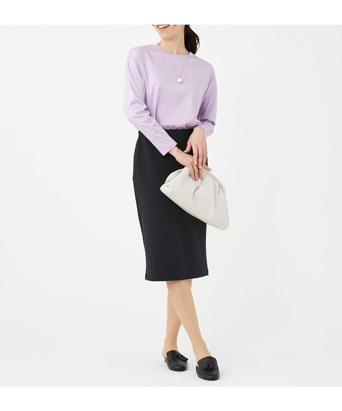 【カシヤマ/KASHIYAMA】の【抗菌繊維】スタイリッシュジャージー ロングスカート インテリア・キッズ・メンズ・レディースファッション・服の通販 founy(ファニー) https://founy.com/ ファッション Fashion レディースファッション Fashion for Women スカート Skirts ロングスカート Long Skirts / Maxi & Midi Skirts 春 Spring 抗菌 Antibacterial, Bacteria-Resistant タイトスカート Pencil Skirt, Tight Skirt フォルム Silhouette, Form ベスト Vest, Waistcoat ボトム Bottoms, Lower Wear リラックス Relax, Relaxed Fit ロング Long, Long-Length S/S・春夏 SS, Spring/Summer, Warm Season 夏 Summer |ID: prp329100004676368 ipo3291000000034258747