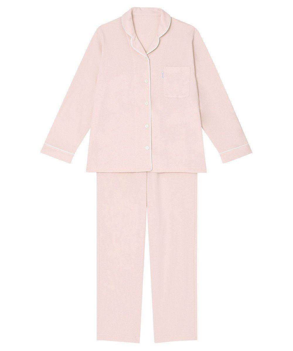【ワコール 睡眠科学/wacoal suimin】の【パジャマ】 長袖・長ズボン 希少な超長綿「天綿」パジャマ 睡眠科学/ワコール YDX521 インテリア・キッズ・メンズ・レディースファッション・服の通販 founy(ファニー) ファッション Fashion レディースファッション Fashion for Women トップス・カットソー Cut & Sew Tops なめらか Smooth, Silky Texture パジャマ Pajamas, Sleepwear メンズ Men's, Menswear ロング Long, Long-Length エレガント 上品 Elegant 長袖 Long Sleeve, Full Sleeve ピンク|ID: prp329100004676371 ipo3291000000034258769