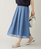 【ジェイ プレス/J.PRESS】の【洗える】ブライトスパンボイルAタック スカート ダルブルー系|ID: prp329100004676374 ipo3291000000033789347