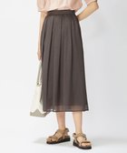 【ジェイ プレス/J.PRESS】の【洗える】ブライトスパンボイルAタック スカート ダークブラウン系|ID: prp329100004676374 ipo3291000000034259167