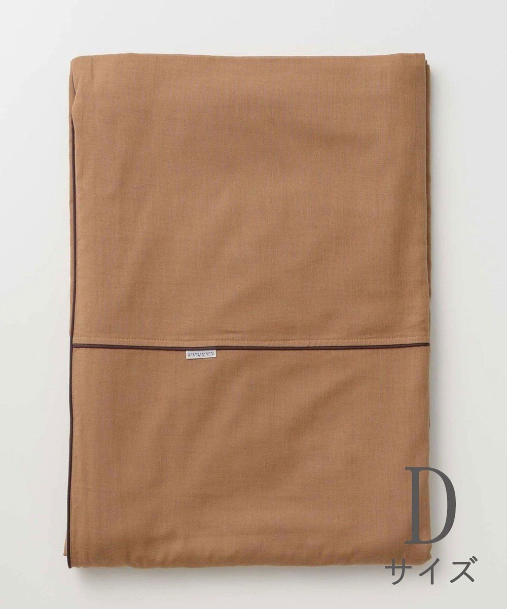 【京和晒綿紗/KYO WAZARASHI MENSYA】のガーゼ掛布団カバー 柿渋2重合わせ ダブルサイズ(190×210) インテリア・キッズ・メンズ・レディースファッション・服の通販 founy(ファニー) ファッション Fashion レディースファッション Fashion for Women 抗菌 Antibacterial, Bacteria-Resistant ダブル Double, Double-Breasted ダメージ Distressed, Destroyed パイピング Piping, Trim Design リネン Linen, Linen Fabric 冬 Winter / This Winter 夏 Summer 柿渋染め|ID: prp329100004676405 ipo3291000000034259439