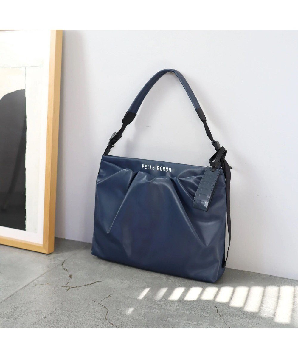 【ペレボルサ/PELLE BORSA】のギャザーショルダー Cheers チアーズ 4675 インテリア・キッズ・メンズ・レディースファッション・服の通販 founy(ファニー) 　ファッション　Fashion　レディースファッション　Fashion for Women　ギャザー　Gathered, Ruffled　ショルダー　Shoulder, Shoulder Strap　ポケット　Pocket, Pocket Detail　マグネット　Magnet, Magnetic Closure　エレガント 上品　Elegant　ビジネス 仕事 通勤　Business / Work / Commuting　ネイビー|ID: prp329100004676416 ipo3291000000033789518