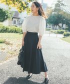 【ハッシュニュアンス/#Newans】の【セレモニーにも】LILY / ロングフレアスカート ネイビー系|ID: prp329100004676425 ipo3291000000034778964