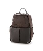 【イザック/Y'SACCS】のNEWナイロン×レザーコンビシリーズ 前ポケットミニリュックサック チョコ|ID: prp329100004676506 ipo3291000000034261390