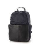 【イザック/Y'SACCS】のNEWナイロン×レザーコンビシリーズ 前ポケットミニリュックサック ネイビー|ID: prp329100004676506 ipo3291000000034261392