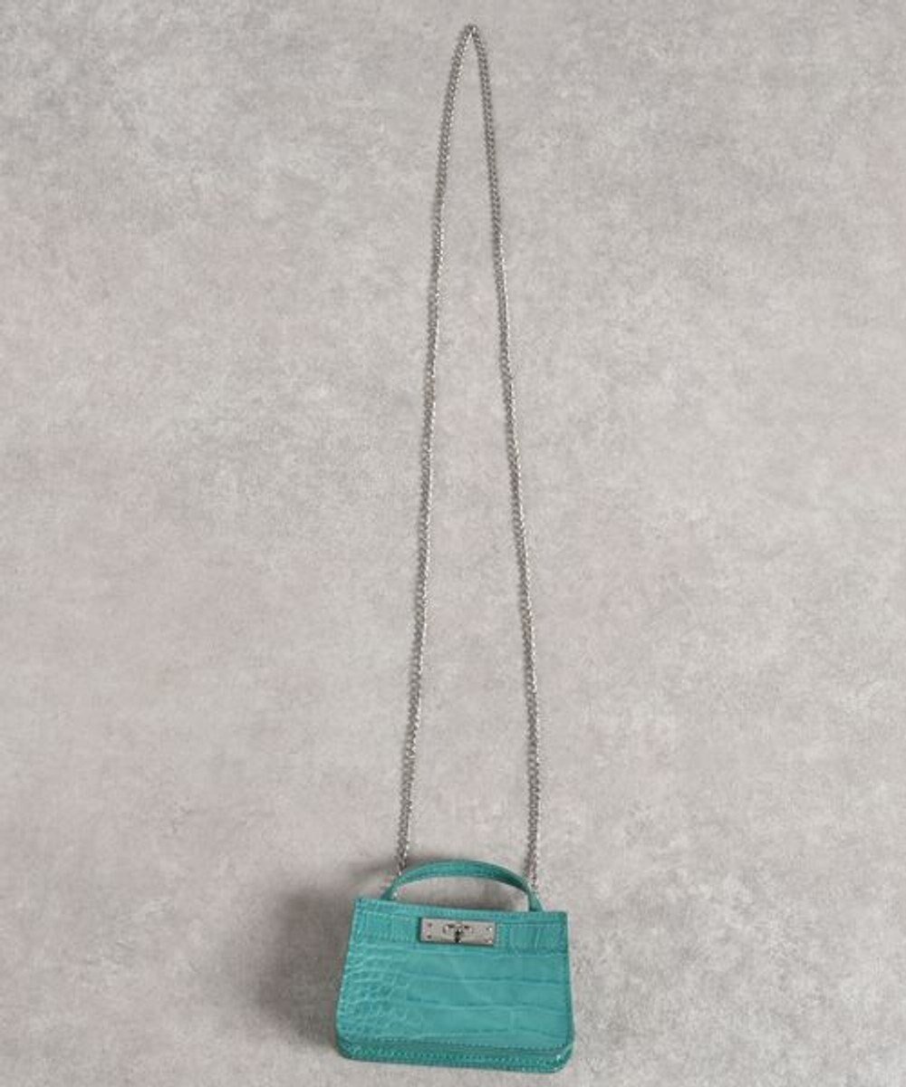 【ラ バガジェリー/LA BAGAGERIE】の【MONICA】マイクロチェーンバッグ インテリア・キッズ・メンズ・レディースファッション・服の通販 founy(ファニー) 　ファッション　Fashion　レディースファッション　Fashion for Women　バッグ　Bags　おすすめ　Recommended / Our Picks　アクセサリー　Fashion Accessories　コンパクト　Compact, Small Size　スクエア　Square, Square Shape　スマート　Smart, Elegant　ポケット　Pocket, Pocket Detail　リップ　Lip, Lip Motif　ブルー|ID: prp329100004676515 ipo3291000000034261463