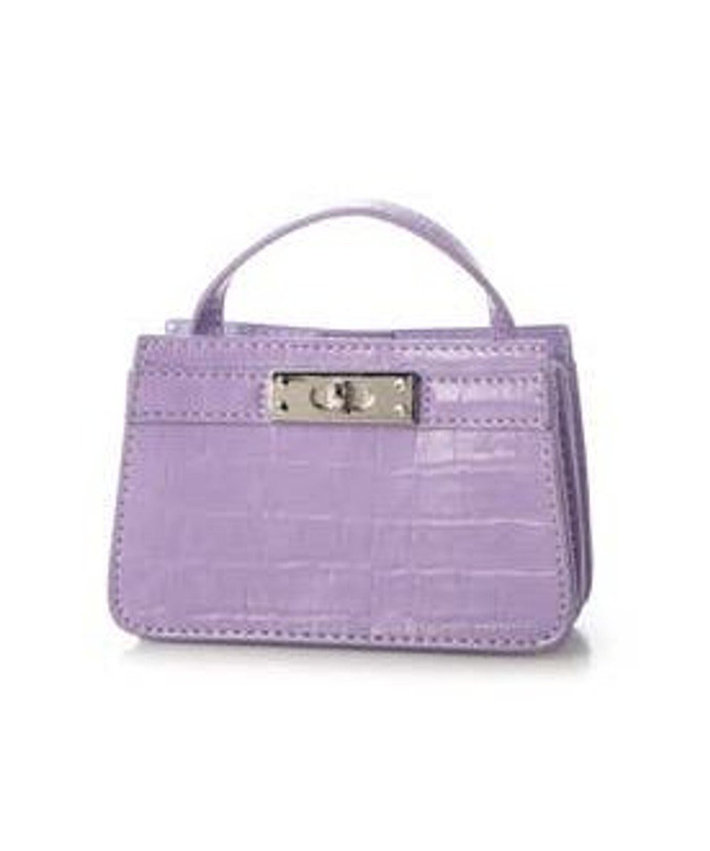 【ラ バガジェリー/LA BAGAGERIE】の【MONICA】マイクロチェーンバッグ インテリア・キッズ・メンズ・レディースファッション・服の通販 founy(ファニー) 　ファッション　Fashion　レディースファッション　Fashion for Women　バッグ　Bags　おすすめ　Recommended / Our Picks　アクセサリー　Fashion Accessories　コンパクト　Compact, Small Size　スクエア　Square, Square Shape　スマート　Smart, Elegant　ポケット　Pocket, Pocket Detail　リップ　Lip, Lip Motif　パープル|ID: prp329100004676515 ipo3291000000034261467