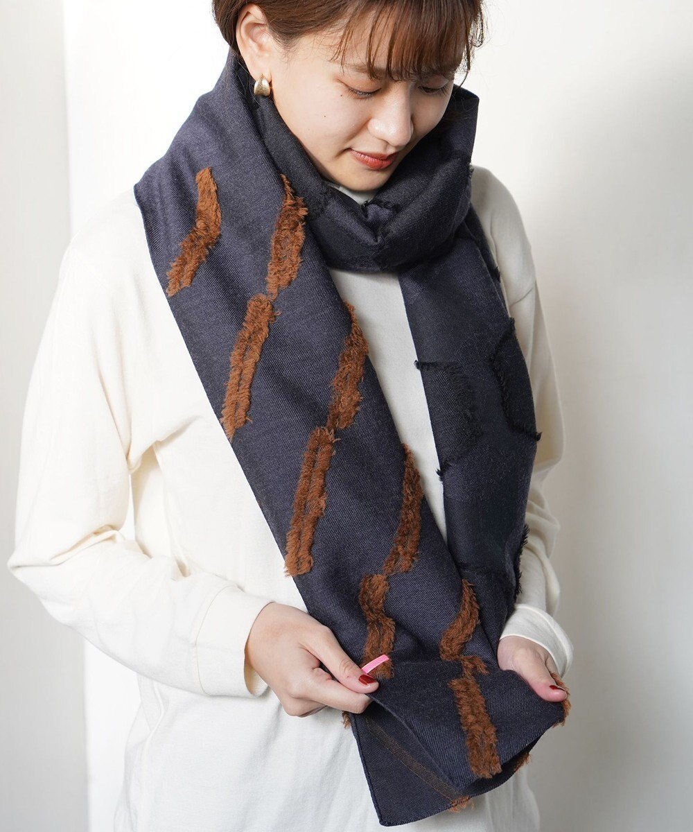 【ポルス/POLS】のウールカットジャカードストール 人気、トレンドファッション・服の通販 founy(ファニー) ファッション Fashion レディースファッション Fashion for Women ショール Shawl, Wrap ストール Stole, Wrap ファブリック Fabric, Textile フリンジ Fringe, Tassel ブランケット Blanket, Throw Blanket ポンチョ Poncho, Cape Style A/W・秋冬 Autumn/Winter other-1|ID: prp329100004676554 ipo3291000000034260666