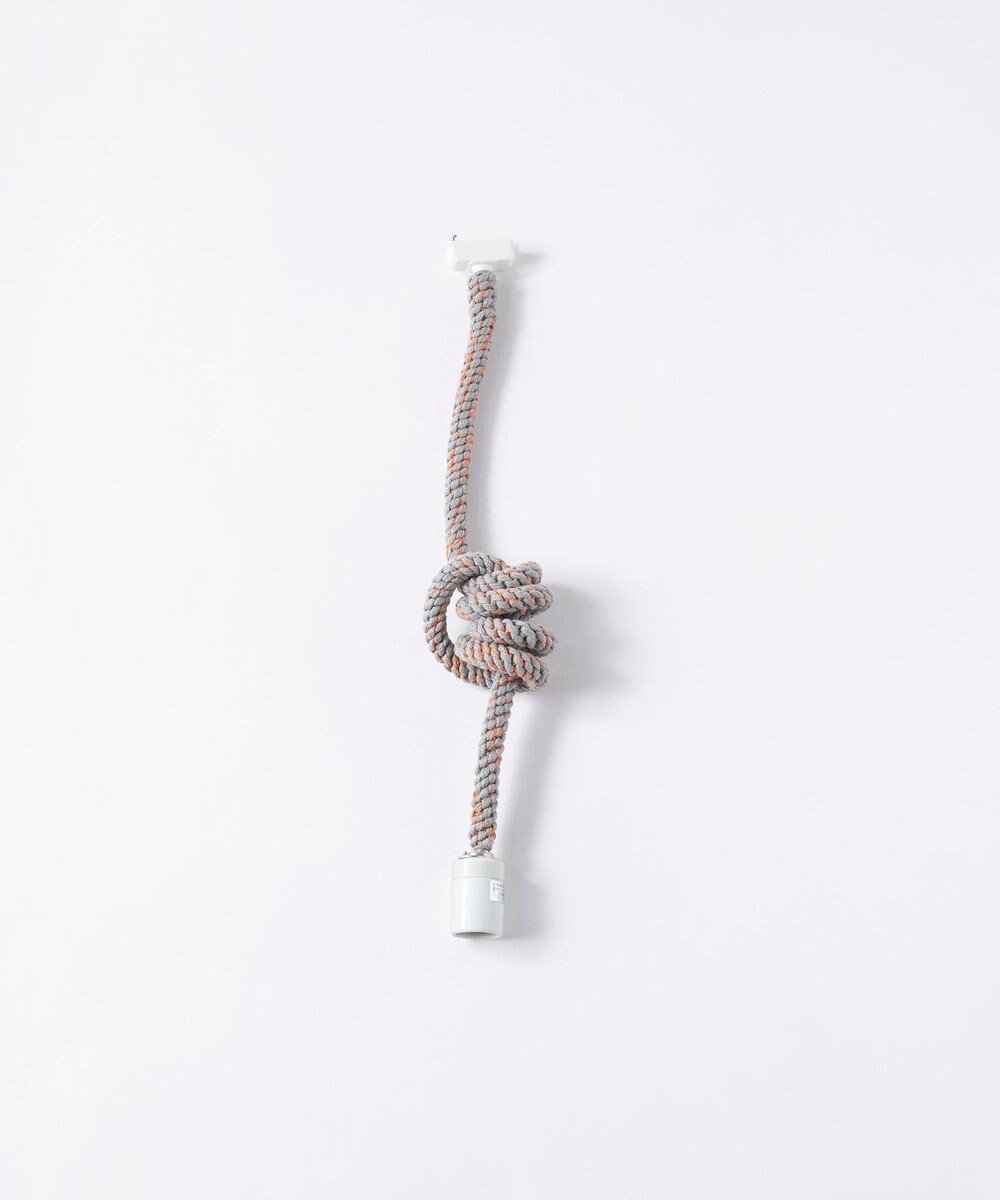 【トリコテ/Tricote】のKNOT PENDANT LIGHT インテリア・キッズ・メンズ・レディースファッション・服の通販 founy(ファニー) 　ファッション　Fashion　レディースファッション　Fashion for Women　アクリル　Acrylic Material　手編み　Hand-Knitted, Handmade Knit　95GRAY×ORANGE|ID: prp329100004676570 ipo3291000000033789977