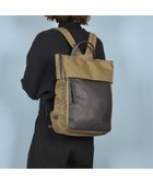 【イザック/Y'SACCS】のリサイクルナイロン×カウレザー ラップリュック カーキ|ID: prp329100004676590 ipo3291000000034262156