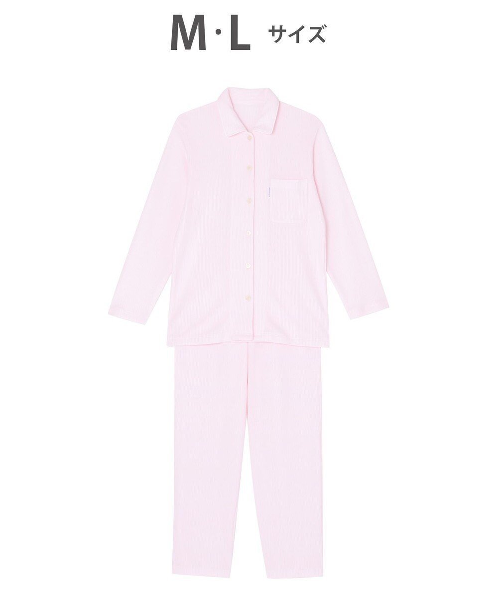 【ワコール 睡眠科学/wacoal suimin】のパジャマ 長袖 長ズボン 綿100%(本体) ここちよく眠れる あったか レディース YDW006 睡眠科学/ワコール インテリア・キッズ・メンズ・レディースファッション・服の通販 founy(ファニー) 　ファッション　Fashion　レディースファッション　Fashion for Women　トップス・カットソー　Cut & Sew Tops　インド　Indian Textile　なめらか　Smooth, Silky Texture　長袖　Long Sleeve, Full Sleeve　パジャマ　Pajamas, Sleepwear　メンズ　Men's, Menswear　ロング　Long, Long-Length　ピンク|ID: prp329100004676592 ipo3291000000034221151