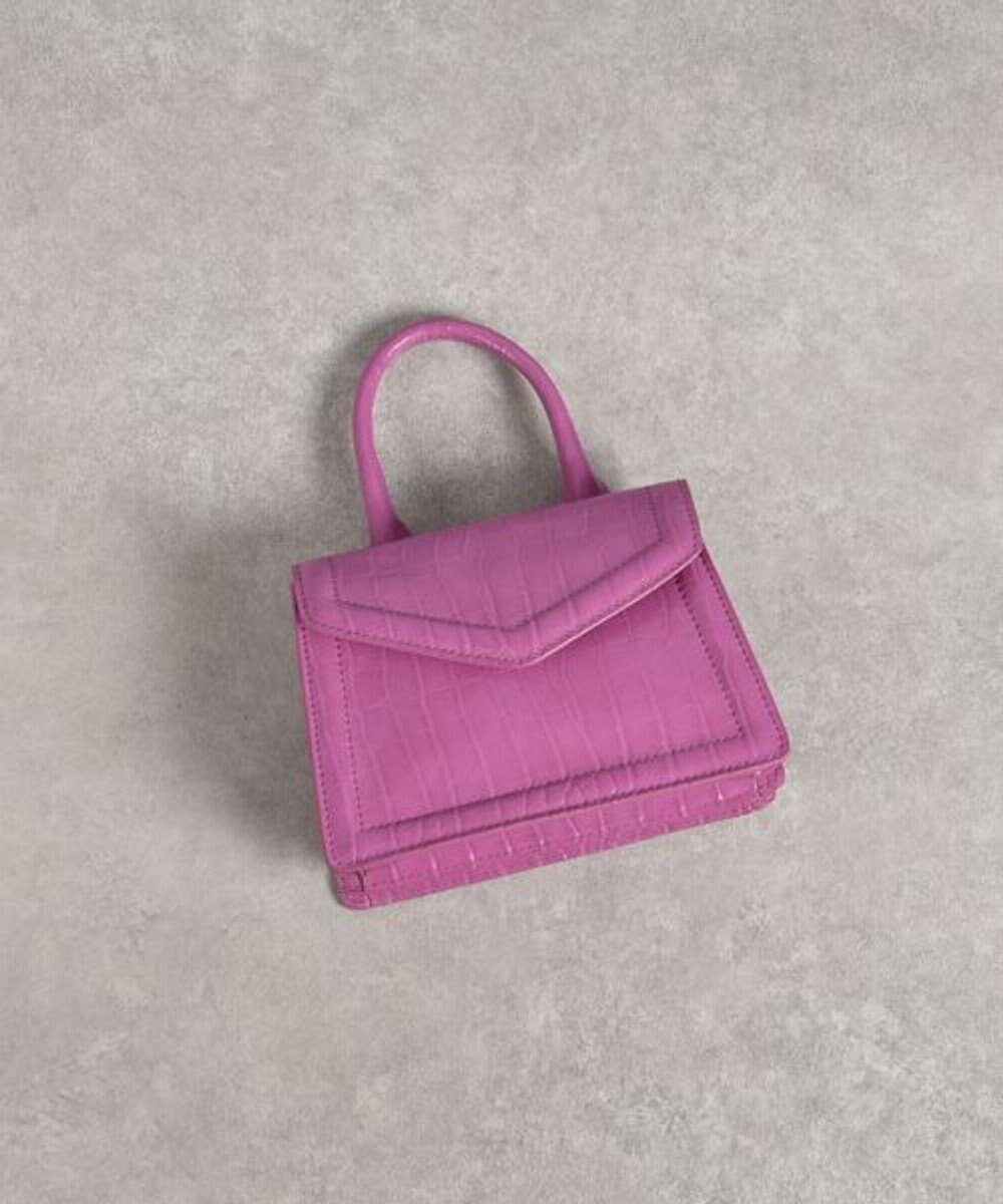 【ラ バガジェリー/LA BAGAGERIE】の【MONICA】ワンハンドルミニショルダーバッグ インテリア・キッズ・メンズ・レディースファッション・服の通販 founy(ファニー) 　ファッション　Fashion　レディースファッション　Fashion for Women　バッグ　Bags　おすすめ　Recommended / Our Picks　クラシカル　Classical, Vintage-Inspired　スクエア　Square, Square Shape　スマート　Smart, Elegant　フォルム　Silhouette, Form　フラップ　Flap, Flap Pocket　ポケット　Pocket, Pocket Detail　マグネット　Magnet, Magnetic Closure　ピンク|ID: prp329100004676604 ipo3291000000034262325