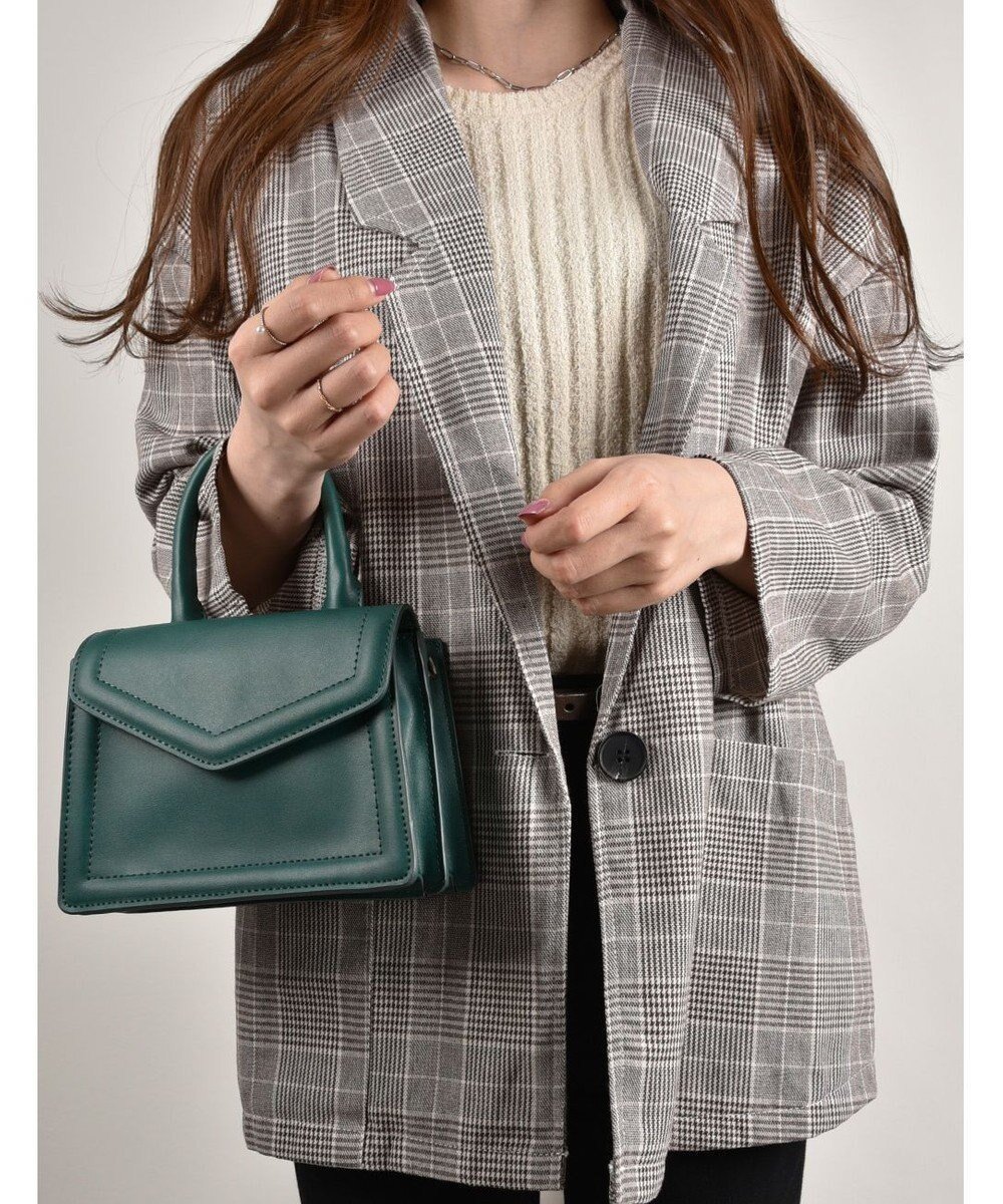 【ラ バガジェリー/LA BAGAGERIE】の【MONICA】ワンハンドルミニショルダーバッグ インテリア・キッズ・メンズ・レディースファッション・服の通販 founy(ファニー) 　ファッション　Fashion　レディースファッション　Fashion for Women　バッグ　Bags　おすすめ　Recommended / Our Picks　クラシカル　Classical, Vintage-Inspired　スクエア　Square, Square Shape　スマート　Smart, Elegant　フォルム　Silhouette, Form　フラップ　Flap, Flap Pocket　ポケット　Pocket, Pocket Detail　マグネット　Magnet, Magnetic Closure　グリーン|ID: prp329100004676604 ipo3291000000034262330