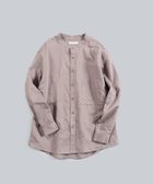 【ホワイトメイルズ/WHITE MAILS】の【UNISEX】COTTON PAPER SOFT TWILL バンドカラーシャツ パープル|ID: prp329100004676605 ipo3291000000033790120