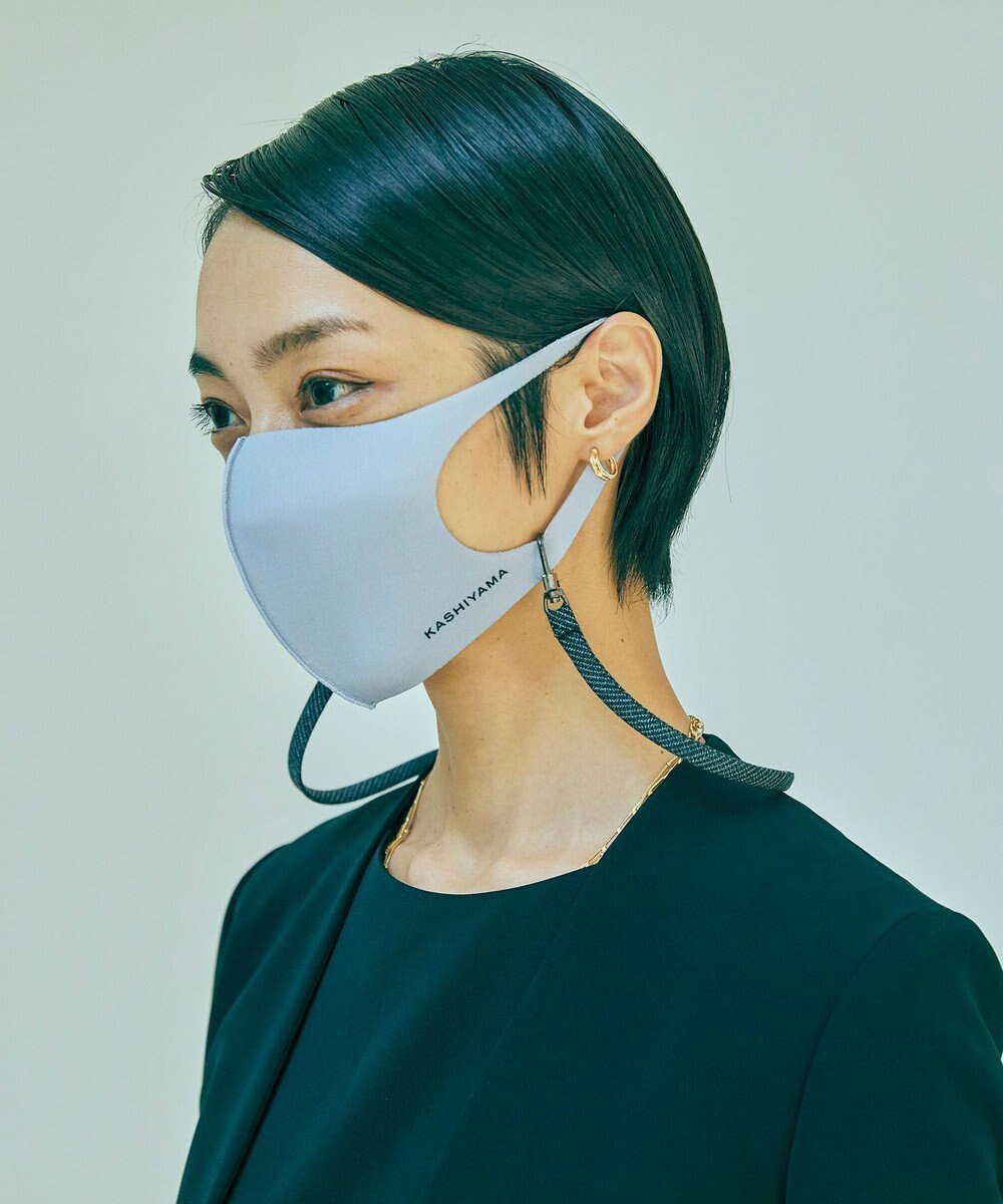 【カシヤマ/KASHIYAMA】のマスクストラップA インテリア・キッズ・メンズ・レディースファッション・服の通販 founy(ファニー) 　ファッション　Fashion　レディースファッション　Fashion for Women　アクセサリー　Fashion Accessories　スーツ　Suit, Formalwear　テーブル　Table, Dining Table　ポケット　Pocket, Pocket Detail　ラップ　Wrap, Wrap Design　ミディアムグレーストライプ|ID: prp329100004676671 ipo3291000000033790296