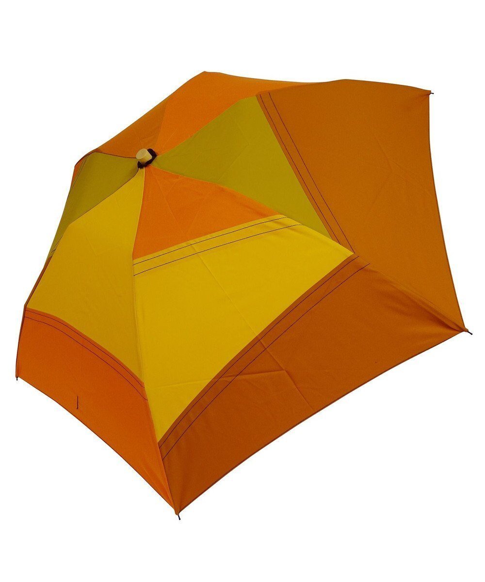 【プラスリング/+RING】の【限定/日本製】レディース向け パッチワーク プラスリング 折傘50cm ORG SR319 インテリア・キッズ・メンズ・レディースファッション・服の通販 founy(ファニー) 　ファッション　Fashion　レディースファッション　Fashion for Women　レイングッズ・傘・晴雨兼用傘　Umbrellas & Rain Gear　コンパクト　Compact, Small Size　パッチワーク　Patchwork, Mixed Fabric　傘　Umbrella, Parasol　日本製　Made In Japan　オレンジ|ID: prp329100004676694 ipo3291000000034263012
