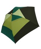 【プラスリング/+RING】の【限定/日本製】レディース向け パッチワーク プラスリング 折傘55cm GRN SR320 緑|ID: prp329100004676695 ipo3291000000034263019