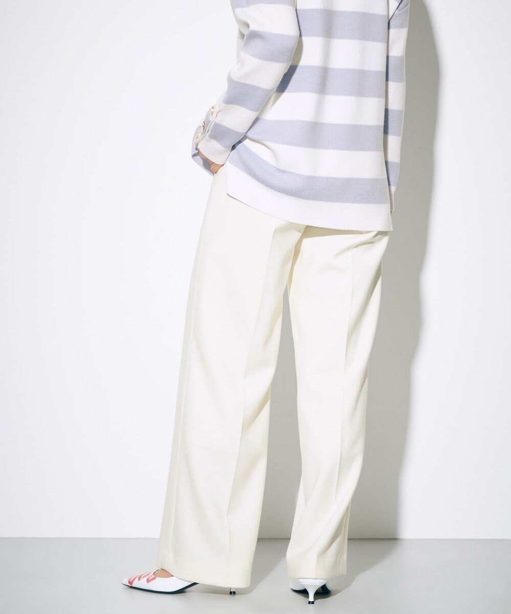 【グレース コンチネンタル/GRACE CONTINENTAL】のウールストレッチセミワイドパンツ 人気、トレンドファッション・服の通販 founy(ファニー) 　ファッション　Fashion　レディースファッション　Fashion for Women　パンツ　Pants & Trousers　シンプル　Simple, Minimal　ストレッチ　Stretch, Stretchy Fabric　ダブル　Double, Double-Breasted　ベーシック　Basic, Essential　ワイド　Wide, Wide Fit　A/W・秋冬　Autumn/Winter　 other-1|ID: prp329100004676704 ipo3291000000033790404