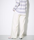 【グレース コンチネンタル/GRACE CONTINENTAL】のウールストレッチセミワイドパンツ ホワイト|ID: prp329100004676704 ipo3291000000033790405