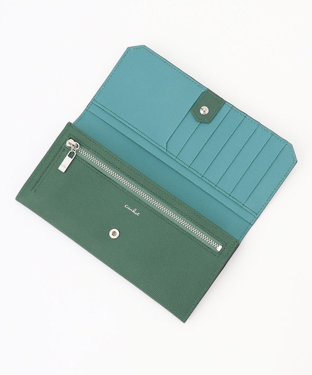 【エアリスト/airlist】の【軽量・バイカラー】薄型長財布 Stella ステラ インテリア・キッズ・メンズ・レディースファッション・服の通販 founy(ファニー) 　ファッション　Fashion　レディースファッション　Fashion for Women　ミニ財布・二つ折り財布　Wallets & Card Cases　軽量　Lightweight, Ultra Light　財布　Wallet, Purse　ダブル　Double, Double-Breasted　人気　Popular, Best Seller　ポケット　Pocket, Pocket Detail　フォレスト×ターコイズ|ID: prp329100004676758 ipo3291000000034263896