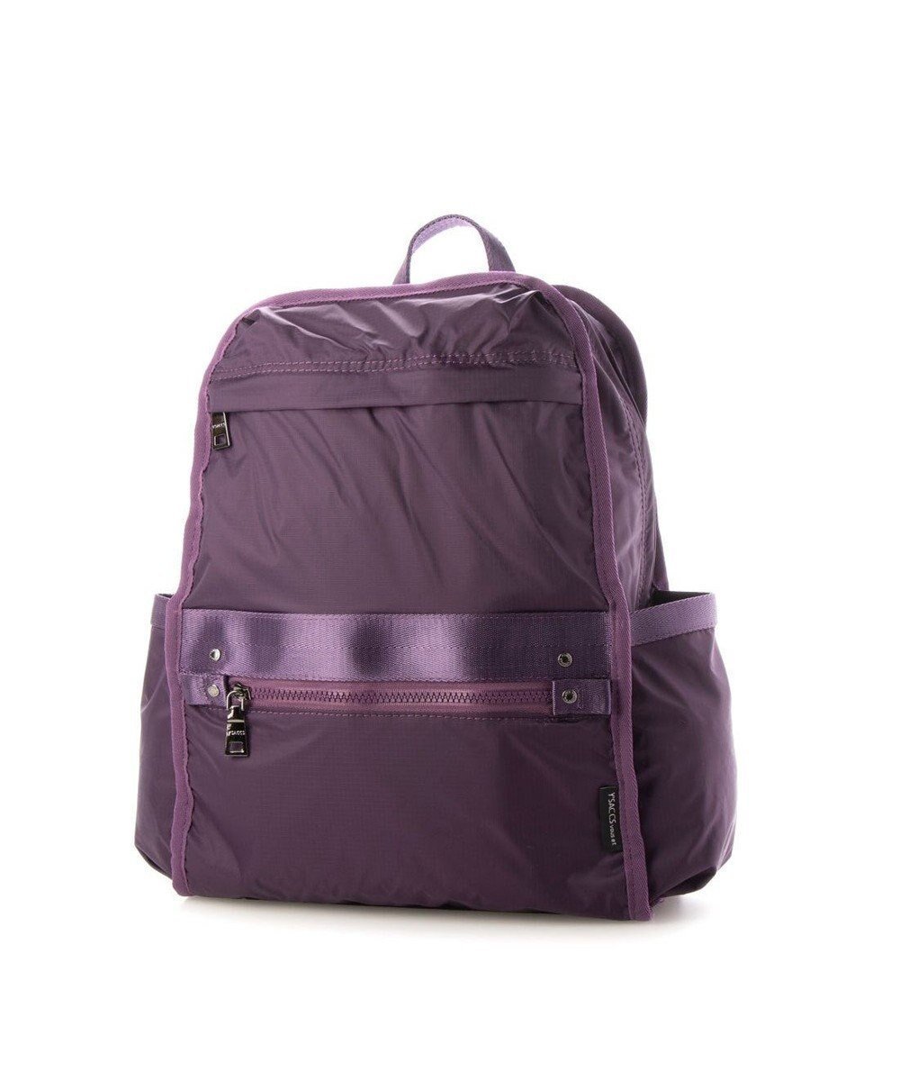【イザック/Y'SACCS】の【Y SACCS vous et】リップストップナイロンリュック インテリア・キッズ・メンズ・レディースファッション・服の通販 founy(ファニー) 　ファッション　Fashion　レディースファッション　Fashion for Women　バッグ　Bags　コンビ　Combo, Combination Style　スマート　Smart, Elegant　トラベル　Travel, Travel Gear　ポケット　Pocket, Pocket Detail　リュック　Backpack, Rucksack　パープル|ID: prp329100004676774 ipo3291000000034264105