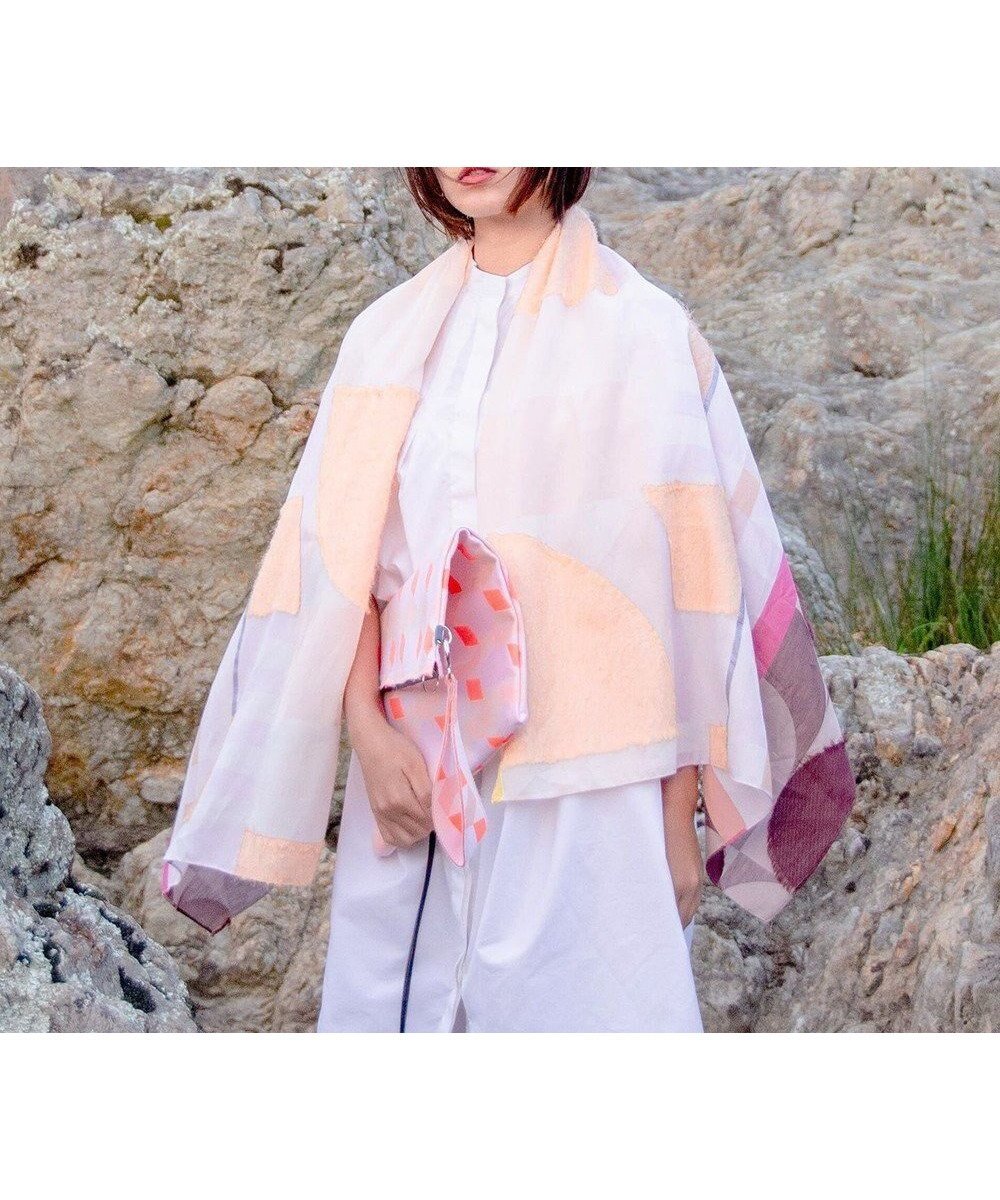 【ポルス/POLS】のキュプラロングストール インテリア・キッズ・メンズ・レディースファッション・服の通販 founy(ファニー) 　ファッション　Fashion　レディースファッション　Fashion for Women　エレガント 上品　Elegant　キュプラ　Cupro, Eco Fabric　ショール　Shawl, Wrap　ジャカード／ジャガード　Jacquard, Woven Pattern　ストール　Stole, Wrap　ファブリック　Fabric, Textile　ミックス　Mix, Mixed Style　A/W・秋冬　Autumn/Winter　S/S・春夏　SS, Spring/Summer, Warm Season　夏　Summer　ピンク|ID: prp329100004676783 ipo3291000000033790714