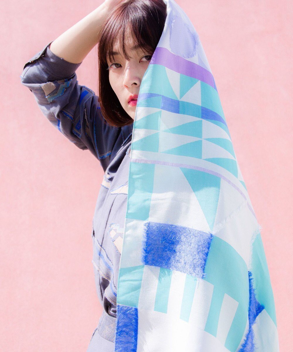 【ポルス/POLS】の【長濱ねるさん着用】キュプラスカーフ 人気、トレンドファッション・服の通販 founy(ファニー) 　ファッション　Fashion　レディースファッション　Fashion for Women　エレガント 上品　Elegant　キュプラ　Cupro, Eco Fabric　ジャカード／ジャガード　Jacquard, Woven Pattern　スカーフ　Scarf, Neckwear　バンダナ　Bandana, Head Scarf　ファブリック　Fabric, Textile　ミックス　Mix, Mixed Style　 other-1|ID: prp329100004676784 ipo3291000000033790715