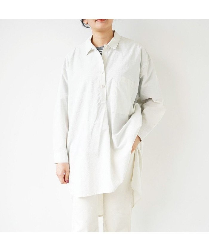 【ホワイトメイルズ/WHITE MAILS】の【UNISEX】COTTON PAPER WASHED ポプリンロングシャツ インテリア・キッズ・メンズ・レディースファッション・服の通販 founy(ファニー) https://founy.com/ ファッション Fashion レディースファッション Fashion for Women トップス・カットソー Cut & Sew Tops シャツ・ブラウス・オフィスカジュアル Elegant Blouses & Button-Ups ギャザー Gathered, Ruffled チュニック Tunic, Long Top ユニセックス Unisex, Genderless ワッシャー Washer, Crinkled Finish A/W・秋冬 Autumn/Winter S/S・春夏 SS, Spring/Summer, Warm Season 夏 Summer |ID: prp329100004676798 ipo3291000000033790750
