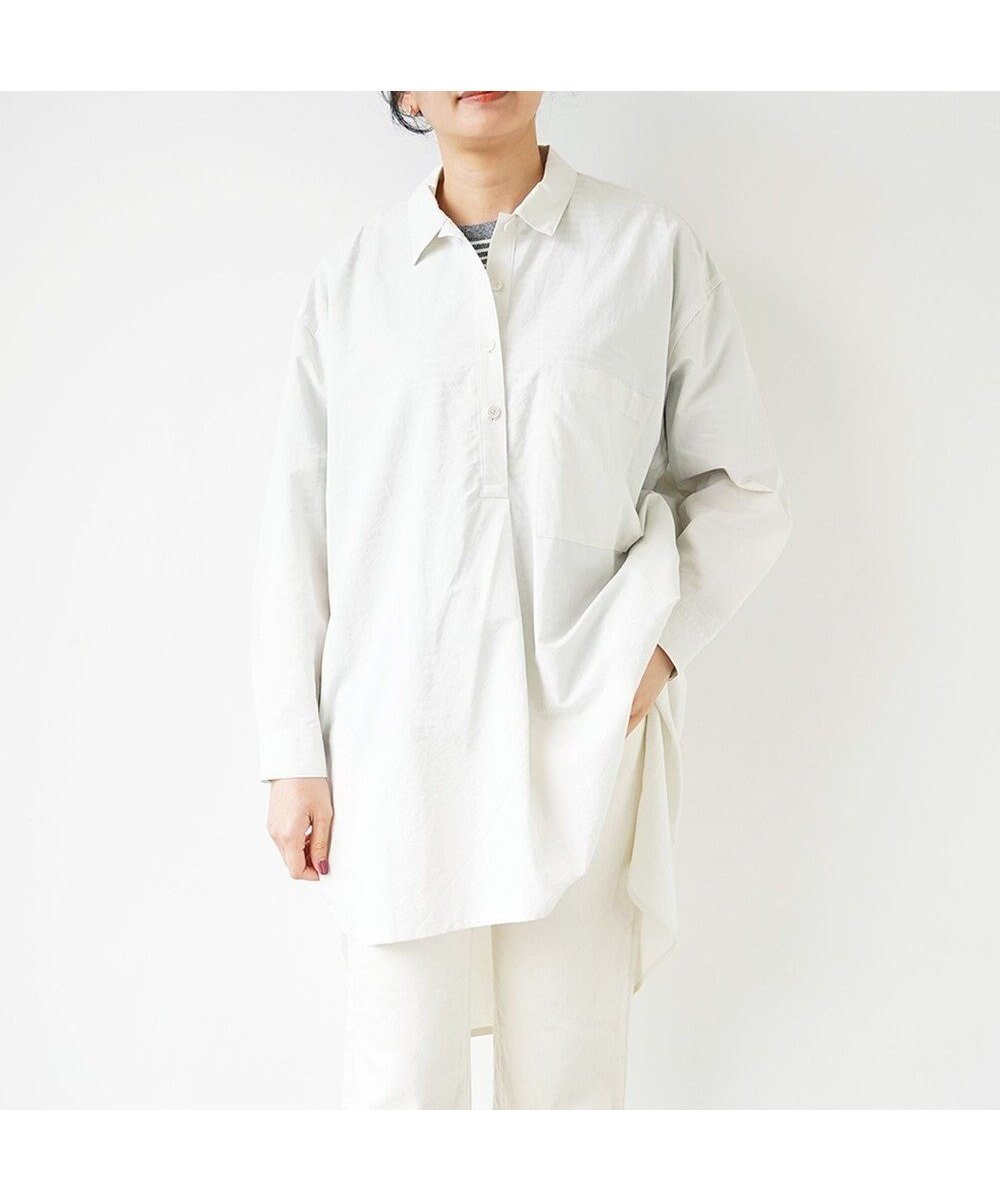 【ホワイトメイルズ/WHITE MAILS】の【UNISEX】COTTON PAPER WASHED ポプリンロングシャツ 人気、トレンドファッション・服の通販 founy(ファニー)  ファッション Fashion レディースファッション Fashion for Women トップス・カットソー Cut & Sew Tops シャツ・ブラウス・オフィスカジュアル Elegant Blouses & Button-Ups ギャザー Gathered, Ruffled チュニック Tunic, Long Top ユニセックス Unisex, Genderless ワッシャー Washer, Crinkled Finish A/W・秋冬 Autumn/Winter S/S・春夏 SS, Spring/Summer, Warm Season 夏 Summer  other-1|ID: prp329100004676798 ipo3291000000034262431