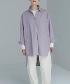 【ホワイトメイルズ/WHITE MAILS】の【UNISEX】COTTON PAPER WASHED ポプリンロングシャツ 人気、トレンドファッション・服の通販 founy(ファニー) ファッション Fashion レディースファッション Fashion for Women トップス・カットソー Cut & Sew Tops シャツ・ブラウス・オフィスカジュアル Elegant Blouses & Button-Ups ギャザー Gathered, Ruffled チュニック Tunic, Long Top ユニセックス Unisex, Genderless ワッシャー Washer, Crinkled Finish A/W・秋冬 Autumn/Winter S/S・春夏 SS, Spring/Summer, Warm Season 夏 Summer thumbnail ラベンダー|ID: prp329100004676798 ipo3291000000034262433