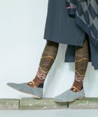 【コキュウ/COQ】の【日本製/23-25cm】サシコパッチワーク ハイソックス GR|ID: prp329100004676799 ipo3291000000034262447