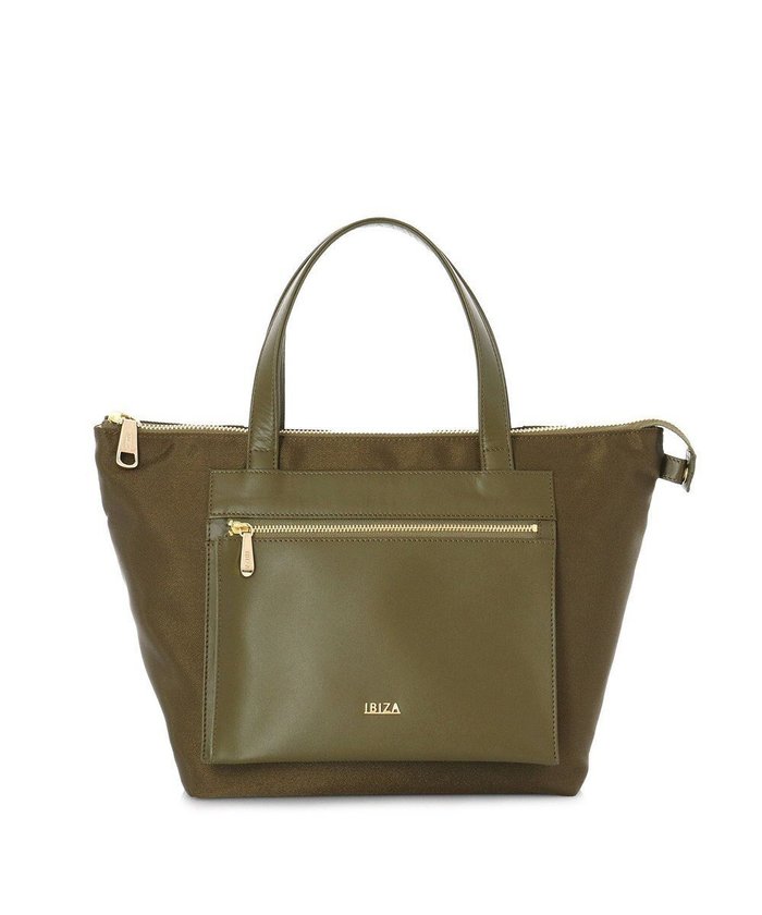 【イビサ/IBIZA】のコモド オペラナイロン/牛革 ハンドバッグ インテリア・キッズ・メンズ・レディースファッション・服の通販 founy(ファニー) https://founy.com/ ファッション Fashion レディースファッション Fashion for Women バッグ Bags シルバー Silver, Metallic Silver フロント Front, Front Design ポケット Pocket, Pocket Detail |ID: prp329100004676820 ipo3291000000034262690