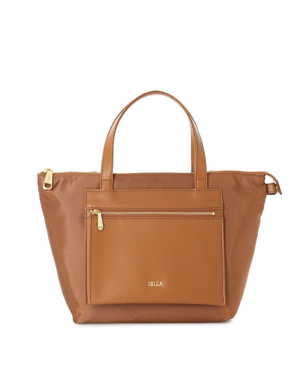 【イビサ/IBIZA】のコモド オペラナイロン/牛革 ハンドバッグ インテリア・キッズ・メンズ・レディースファッション・服の通販 founy(ファニー) 　ファッション　Fashion　レディースファッション　Fashion for Women　バッグ　Bags　シルバー　Silver, Metallic Silver　フロント　Front, Front Design　ポケット　Pocket, Pocket Detail　普通茶|ID: prp329100004676820 ipo3291000000034262694