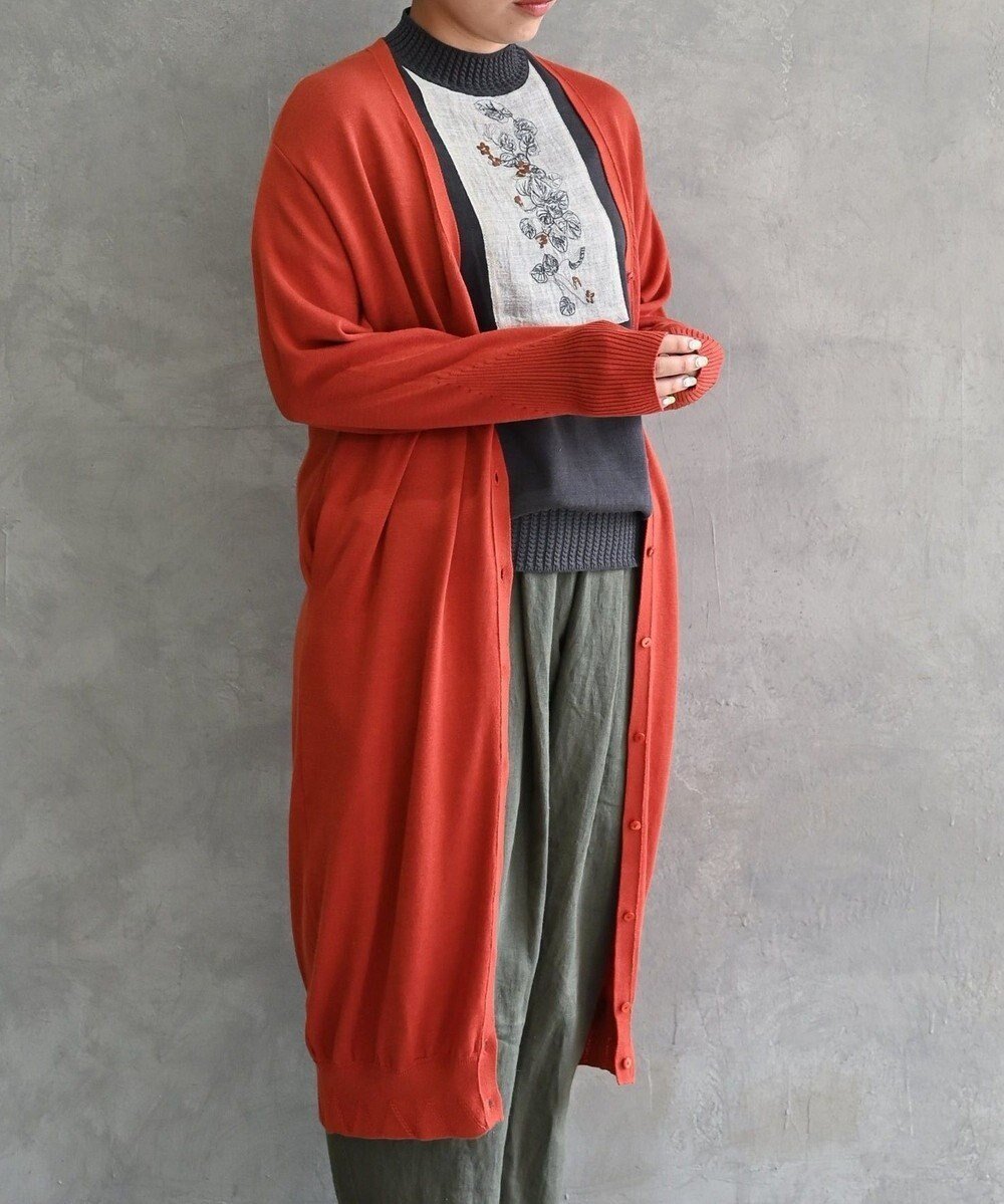 【ムーク/muuc】の〈高品質シルク&スーピマ超長綿〉〈洗えるニット〉〈通年着られる〉シルクコットンのロングカーディガン 人気、トレンドファッション・服の通販 founy(ファニー) ファッション Fashion レディースファッション Fashion for Women トップス・カットソー Cut & Sew Tops ニット Knit Tops & Sweaters カーディガン・羽織り Layered Style Cardigans 春 Spring 洗える Machine Washable カーディガン Cardigan, Knitwear キャンバス Canvas, Canvas Fabric シルク Silk, 100% Silk スーピマ Supima, Premium Cotton 手編み Hand-Knitted, Handmade Knit 長袖 Long Sleeve, Full Sleeve パターン Pattern, Design Print ベーシック Basic, Essential ロング Long, Long-Length S/S・春夏 SS, Spring/Summer, Warm Season 再入荷 Restock / Back in Stock 夏 Summer other-1|ID: prp329100004676849 ipo3291000000034264809