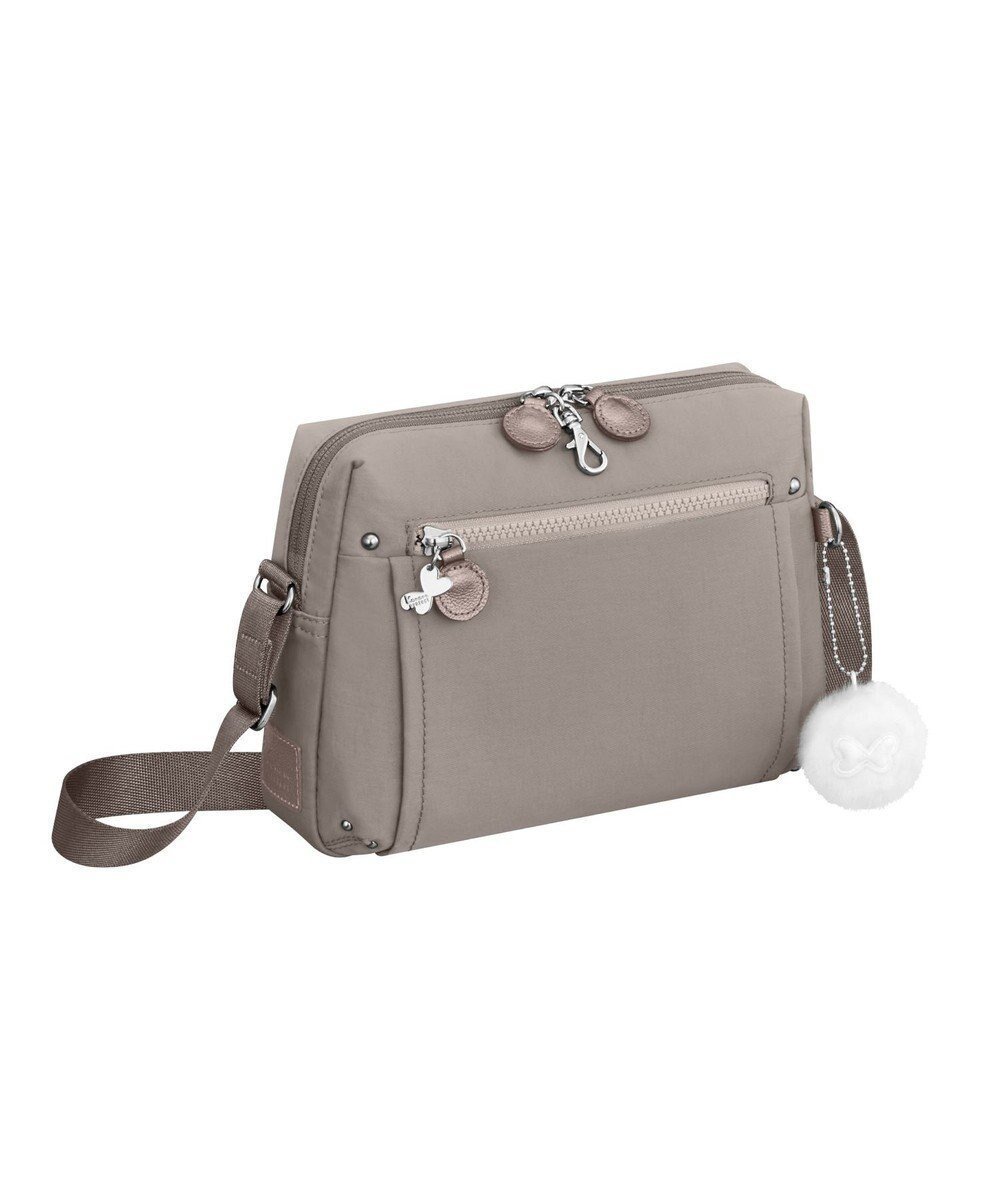 【エースバッグズアンドラゲッジ/ACE BAGS & LUGGAGE】のKanana project PJ8-3rd フリーウェイバッグ ショルダーバッグ 62105 ヨコ型 カナナ プロジェクト インテリア・キッズ・メンズ・レディースファッション・服の通販 founy(ファニー) 　ファッション　Fashion　レディースファッション　Fashion for Women　クッション　Cushion, Throw Pillow　軽量　Lightweight, Ultra Light　シンプル　Simple, Minimal　スタイリッシュ　Stylish, Fashionable　パール　Pearl, Pearl Accent　フロント　Front, Front Design　ポケット　Pocket, Pocket Detail　リュック　Backpack, Rucksack　再入荷　Restock / Back in Stock　旅行　Travel　スーツケース キャリーケース　Suitcase / Carry Case　エレガント 上品　Elegant　グレージュ|ID: prp329100004676853 ipo3291000000033790986