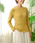 【ムーク/muuc】の〈高品質シルク&スーピマ超長綿〉〈洗えるニット〉〈通年着られる〉袖口模様編み プルオーバー イエロー|ID: prp329100004676857 ipo3291000000034265008