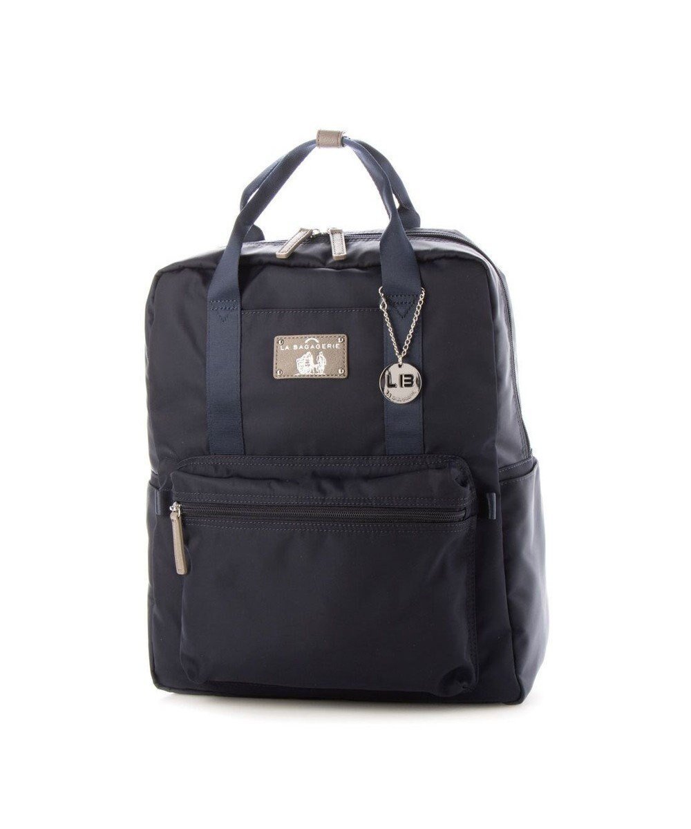 【ラ バガジェリー/LA BAGAGERIE】の10ポケット持ち手付きリュック Lサイズ インテリア・キッズ・メンズ・レディースファッション・服の通販 founy(ファニー) 　ファッション　Fashion　レディースファッション　Fashion for Women　バッグ　Bags　おすすめ　Recommended / Our Picks　シンプル　Simple, Minimal　スマート　Smart, Elegant　トラベル　Travel, Travel Gear　ポケット　Pocket, Pocket Detail　リュック　Backpack, Rucksack　軽量　Lightweight, Ultra Light　ネイビー|ID: prp329100004676871 ipo3291000000034265166
